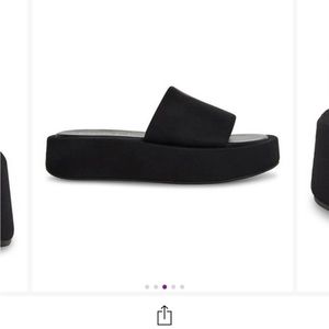 Brand new Steve Madden Girl slides (no box) - size 6 - black